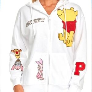 Disney White Jacket with Red and Yellow Accents
